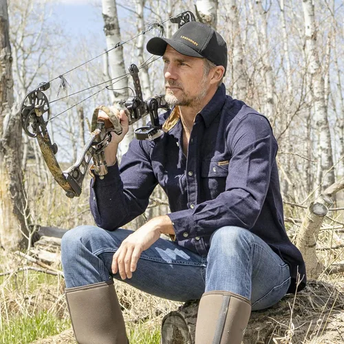 Vista 4 de Legendary Whitetails Camisa de franela para hombre Buck Camp