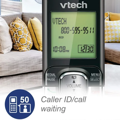 Vista 4 de Teléfono inalámbrico VTech DECT 6.0, Plateado