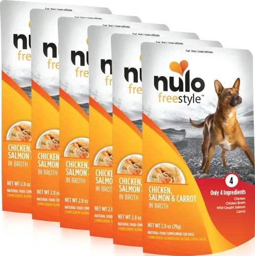 Vista 20 de Nulo Freestyle Carne de res, hígado de res y col rizada en caldo de carne real para perros, 2.8 onzas (paquete de 6)
