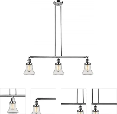 Vista 62 de Innovations 209-SN-HFS-82-SN-LED Colgante Isla LED de Franklin Restoration Collection 9.00 pulgadas Níquel