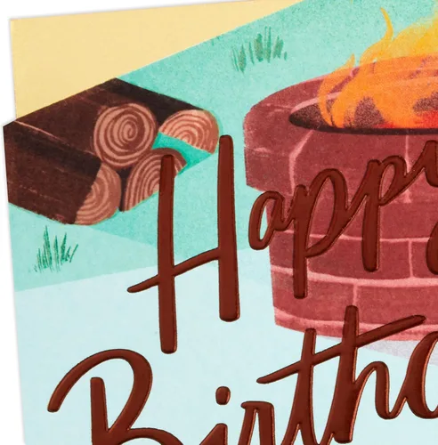 Vista 5 de Hallmark Tarjeta de cumpleaños para hombre (Barbacoa) (5RZB2036)