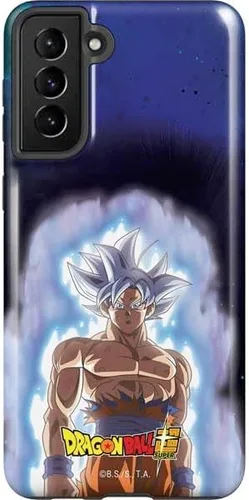 Vista 10 de Skinit Funda para teléfono Pro compatible con Galaxy S21 Plus 5G, diseño oficial de Dragon Ball Super Goku