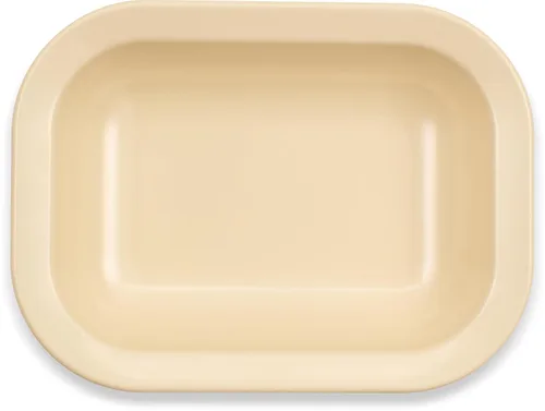 Vista 6 de Carlisle FoodService Products Plato rectangular de plástico para panadero, para el hogar y el restaurante, melamina, 28 onzas, bronceado