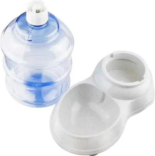 Vista 4 de Dispensador de agua para mascotas, cuenco automático de agua para gatos y perros, 1 galón
