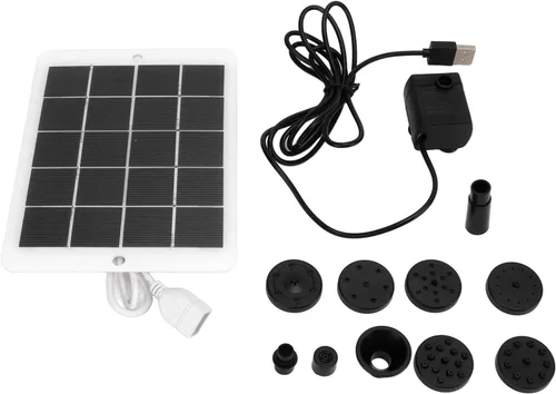 Vista 7 de Fuente solar portátil de 3 W y 5 V con apagado automático para jardín