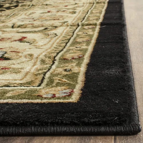Vista 5 de SAFAVIEH Lyndhurst Collection - Alfombra de pasillo, 2 pies 3 pulgadas x 6 pies, color negro y marfil, diseño oriental tradicional, no desprende