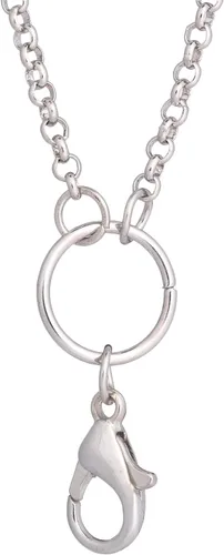 Vista 4 de 10 collares de cadena de cruz de acero inoxidable de 0.098in para medallón de memoria relicario de cristal, joyería al por mayor