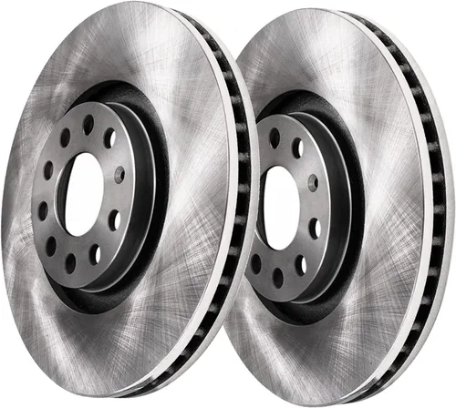 Vista 6 de Detroit Axle - Kit de freno delantero de 6 piezas para Volkswagen Jetta Golf Eos Audi A3 Quattro, Rotores de freno de disco, Pastillas de freno