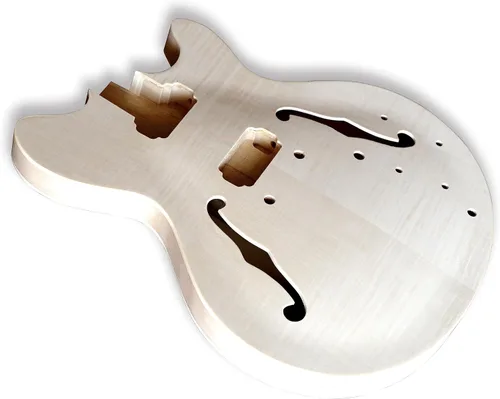 Vista 3 de DIY SES estilo guitarra eléctrica kits tilo con AAA flameado arce superior cuerpo arce cuello usted construye la guitarra