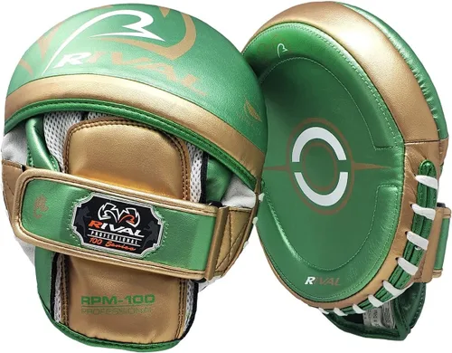 Vista 6 de RIVAL Boxing RPM100 - Guantes profesionales de perforación, diseño ergonómico precurvado, correa de muñeca de gancho y bucle en ángulo y forro