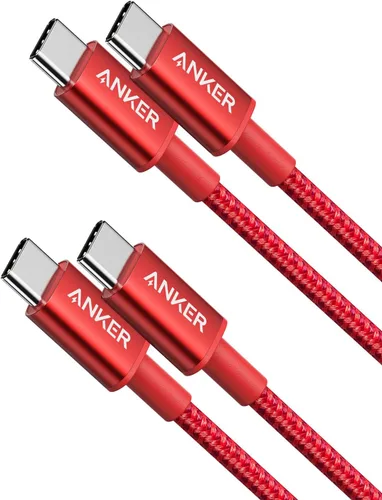 Vista 12 de Cable USB C a USB C de Anker, Cable de Carga Rápida Type-C de 60W (1 pie, paquete de 2) para iPhone Serie 17, iPad mini 6 y Más (Negro) Para