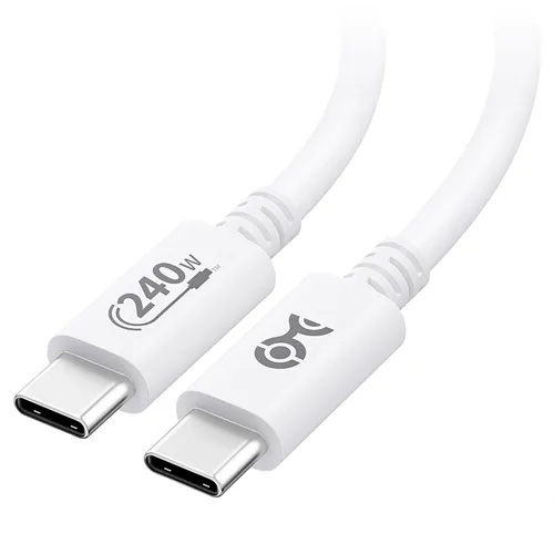 Vista 9 de Cable Matters [Certificado USB-IF] Cable USB C de 240W - 6.6 pies, hasta [240W de carga, 480Mbps], sin soporte de video, Cable de carga USBC/Cable