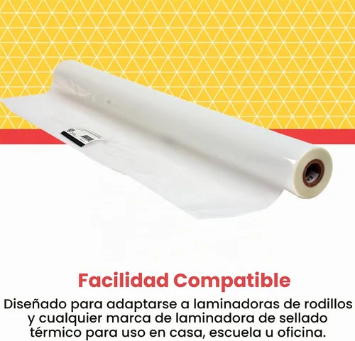 Vista 4 de School Smart - 1277258 Rollo de Película Laminadora de 1,5 Mil - 25 pulgadas x 200 pies - Núcleo de 1 pulgada