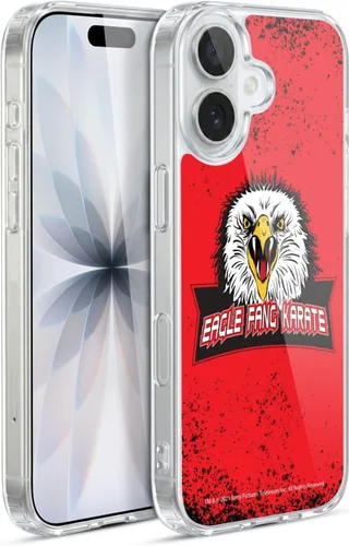 Vista 123 de Head Case Designs Funda de gel suave con licencia oficial de Cobra Kai Eagle Fang Logo Key Art compatible con Apple iPhone 7 Plus/iPhone 8 Plus