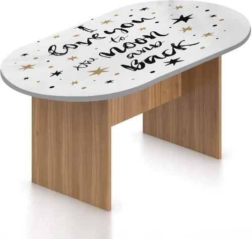 Vista 8 de Mantel ovalado ajustable para patio, decoración de helado, de poliéster elástico, fondo de gofre con estampado de dulce verano, se adapta a mesas