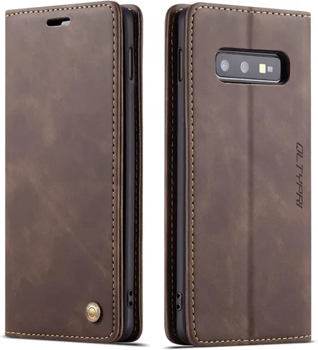 Vista 9 de Funda de cuero estilo cartera vintage para Samsung S