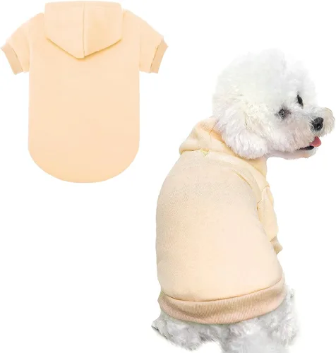 Vista 16 de BINGPET - Sudaderas con capucha de seguridad para perros, suéter para cachorros, abrigos para perros para clima frío, suéter con capucha abrigado