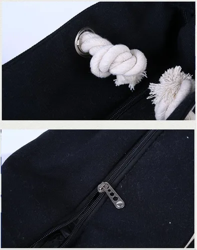 Vista 4 de Nevenka Bolso de playa de lona con cremallera de asa superior bolso de hombro bolsas de compras