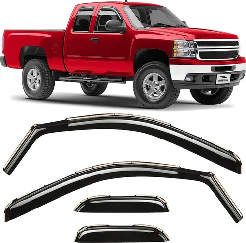 Vista 32 de Voron Glass in-Channel Rain Guards for Chevy Equinox 2018-2024 Para Equinox 18-24
