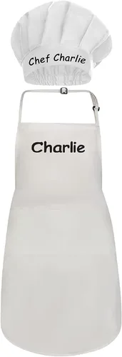 Vista 27 de Delantales personalizados para hombres y mujeres – Delantal personalizado con nombre bordado y bolsillos para cocina, pintura, manualidades, salón
