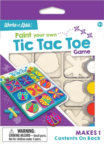 Vista 5 de Works of Ahhh Mini Craft Set - Juego de manualidades familiares para construir y pintar casa de pájaros