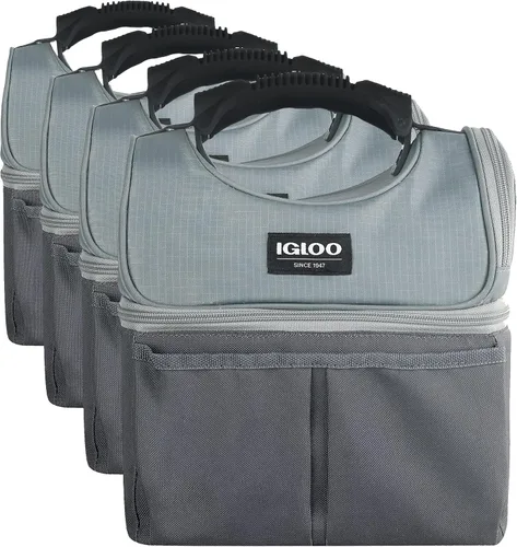 Vista 20 de Igloo Gripper - Bolsa enfriadora de lados suaves Enfriador de almuerzo aislado de doble compartimento