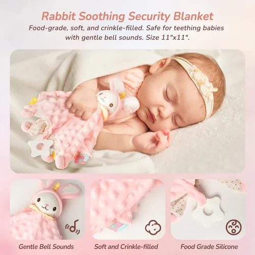 Vista 10 de Strawberry Fairy Juego de Regalo de 10 Piezas para Bebés Niñas, Artículos Esenciales para Recién Nacidos Regalos para Bebé Niña, Cesta de Regalo