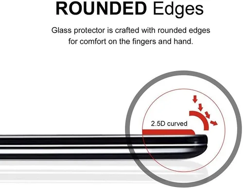 Vista 3 de Supershieldz Protector de pantalla de vidrio templado diseñado para LG Wing (cubierta completa) (vidrio curvado 3D) antiarañazos, sin burbujas