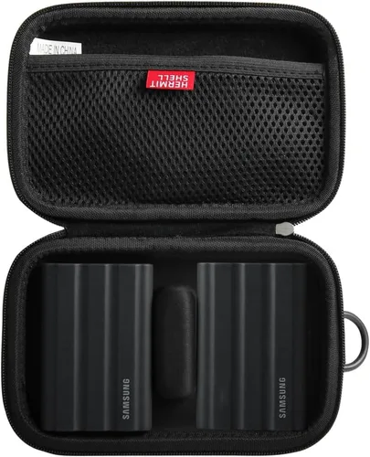 Vista 11 de Hermitshell Funda rígida de viaje para Samsung T7 Shield 2TB / 1TB / 4TB, SSD portátil, USB 3.2 Gen2 unidad externa de estado sólido
