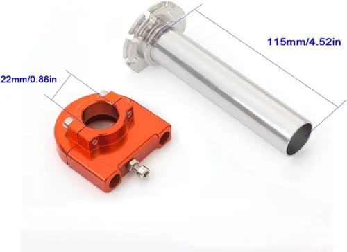 Vista 4 de Krace - Agarraderas de mano para motocicleta de 7/8 pulgadas con tubo de acelerador de giro rápido CNC anodizado para Ducati 888 849 851 749 898