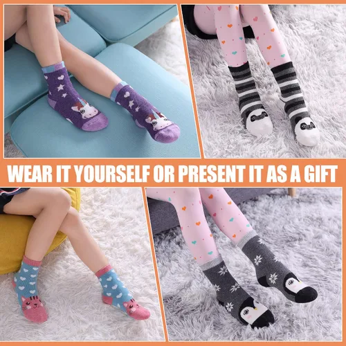 Vista 2 de Kids Wool Hiking Socks for Girls Boys Toddlers Thick Winter Warm Thermal Boot Socks