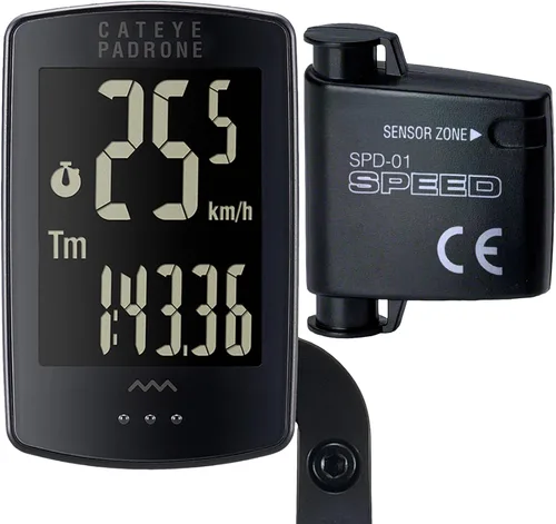 Vista 10 de CATEYE Computadora Inalámbrica para Bicicleta Padrone – Ciclocomputadora con Pantalla de Gran Tamaño, Velocímetro y Odómetro Inalámbricos, Montaje