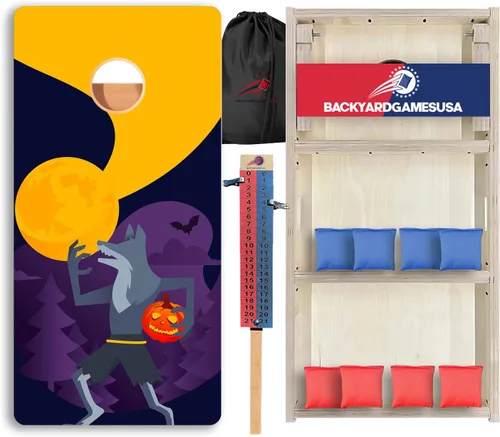 Vista 83 de CornholeGamesUSA Pro - Juego de tablas de Cornhole Fabricado en Estados Unidos Abedul báltico 3/4 Sin rebote Patas triples gruesas Dos