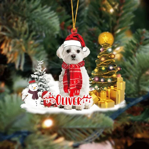 Vista 61 de NAZENTI Adorno personalizado de gato abisinio con árbol de pino, adorno de Navidad personalizado para perros amantes de las mascotas, colgante