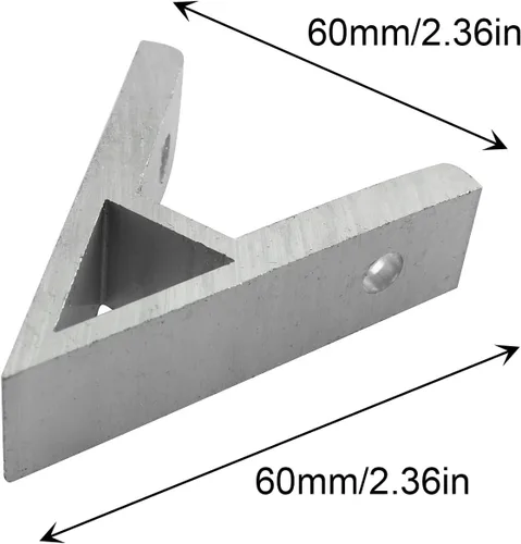 Vista 5 de Soporte de esquina JCBIZ 4PCS 45 grados 2020 Ángulo de aluminio Industrial Conector Accesorios Perfil Junta de esquina Conectores de fijación