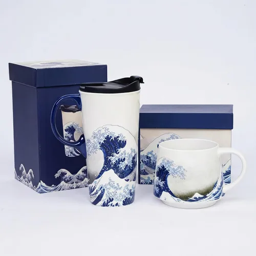 Vista 36 de DUSVALLY Taza de viaje de cerámica de 17 onzas con tapa y asa, taza de café 17oz