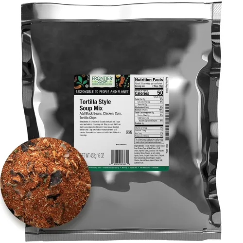 Vista 7 de Frontier Co-op Mezcla de sopa de frijoles negros picantes, 7.90 onzas, mezcla abundante para sopas, guisos y preparación de comidas