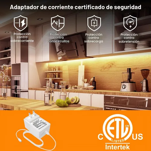 Vista 5 de LAFULIT Kit de luces para debajo del gabinete con sensor de movimiento