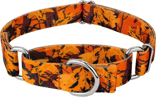 Vista 22 de Country Brook Petz - Collar de perro Martingala de camuflaje azul con diseño de camuflaje y diseños resistentes (1/2 pulgada, 2XS)