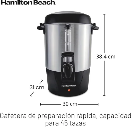 Vista 7 de Hamilton Beach Urna de café de preparación rápida de 45 tazas y dispensador de bebidas calientes, 40521