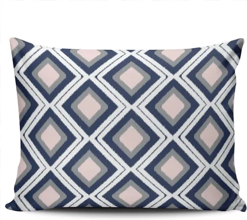 Vista 36 de Fundas de almohada decorativas Ikat con patrón de diamante en rojo y crema, cojín personalizable rectangular, tamaño 12 x 16 pulgadas, funda