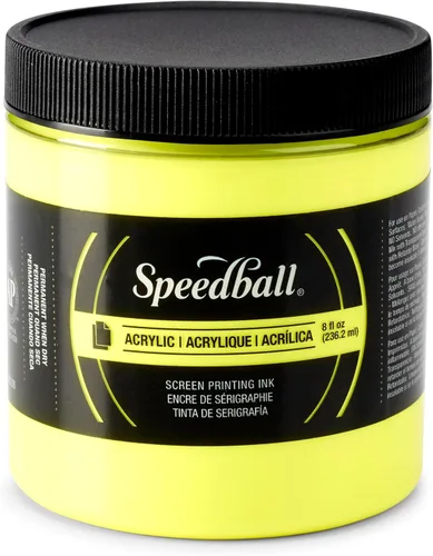 Vista 14 de Speedball Tinta acrílica para serigrafía, 8 oz, negra para impresiones en papel, fabricada en EE. UU