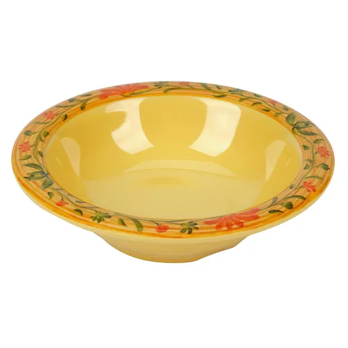 Vista 14 de GET B-86-TY - Tazón de melamina de borde estrecho para frutas/postres, 8 onzas, amarillo tropical (juego de 12)