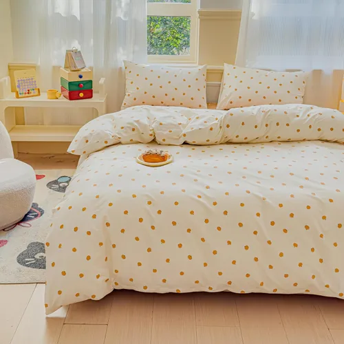 Vista 13 de LIWHENHAO Juego de funda de edredón para niños en blanco y negro, colección de ropa de cama 100% algodón, 1 funda de cubreedredón 2 fundas de Cereza