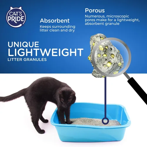Vista 4 de Cat's Pride Arena aglutinante ligera: bicarbonato de sodio - Potente control de olores - perfumada, 10 libras