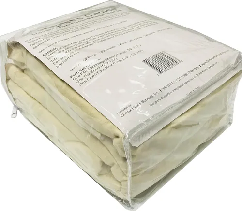 Vista 7 de Therapist's Choice® Juego de sábanas de franela de alta calidad de 3 piezas, para mesas de masaje, incluye sábana encimera, sábana bajera y funda