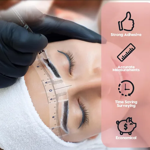 Vista 6 de Kit de microblading, kit de microblade para cejas Microblading Pen con cuchillas de microblading Suministros de microblading para suministros