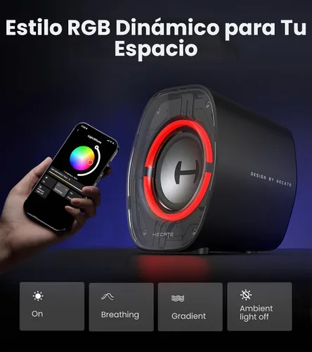 Vista 6 de Edifier G1000 II RGB Light Compact Gaming Altavoces de escritorio Negro