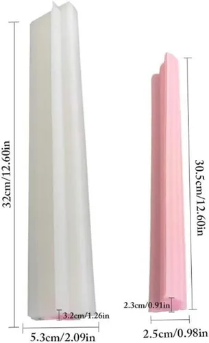 Vista 2 de VALINK Molde de jabón de silicona de varias formas, molde de jabón hecho a mano, molde de columna de tubo largo, moldes para hornear postres