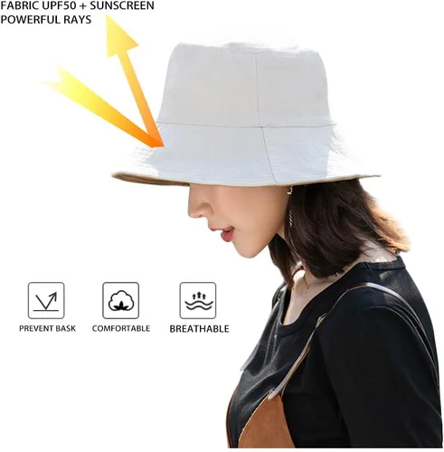 Vista 5 de Lindo sombrero de pescador de rana, protección solar, plegable, para verano, playa, sombrero de pescador, gorra de viaje para mujeres, hombres